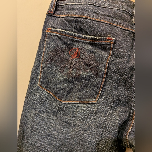 Y2K Vintage Dish Denim - Desi Jeans, Dark Blue Wash, Size 31, 36" Inseam - Picture 3 of 12